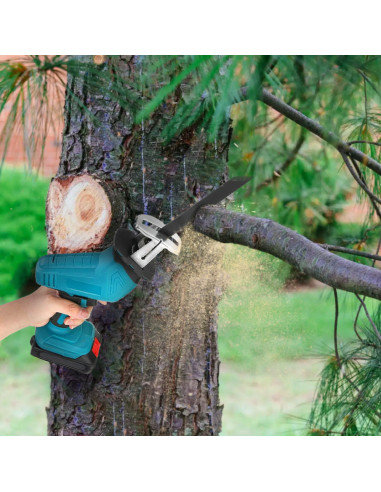 Sierra alternativa 48V, doble batería, 4 hojas,...