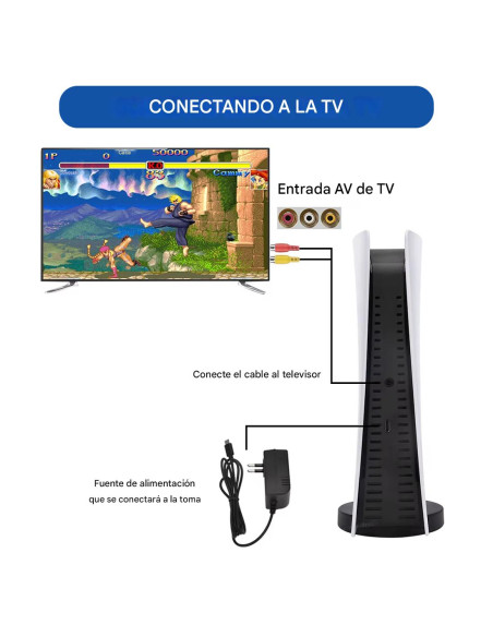 Consola Retro per TV con 200 Giochi Inclusi e 2 Mandos Cablati