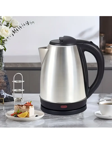 Hervidor de agua eléctrico 1500W, 1.8L, acero...