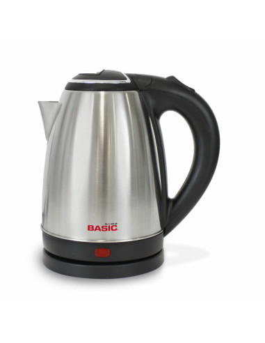 Hervidor de agua eléctrico 1500W, 1.8L, acero...