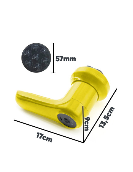 Masajeador Eléctrico para Cuerpo Recargable con 4 Cabezas y Vibración Ajustable