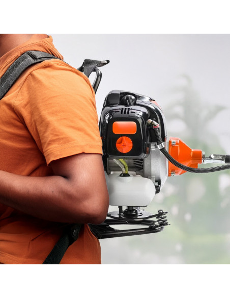 Desbrozadora de Mochila de Gasolina 52cc, de 2 Tiempos para Jardín.
