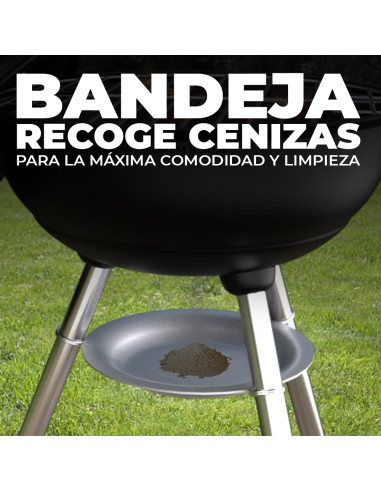 Barbacoa redonda Enrico Coveri, BBQ de carbón...