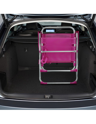 Silla reclinable de playa de aluminio con...