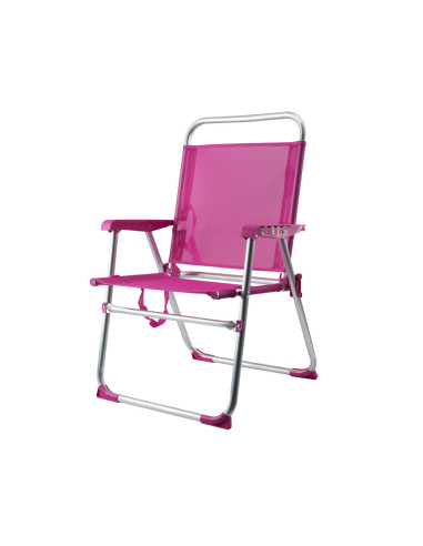 Silla reclinable de playa de aluminio con...
