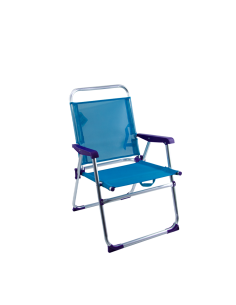 Silla reclinable de playa de aluminio con textilene, tipo... 2