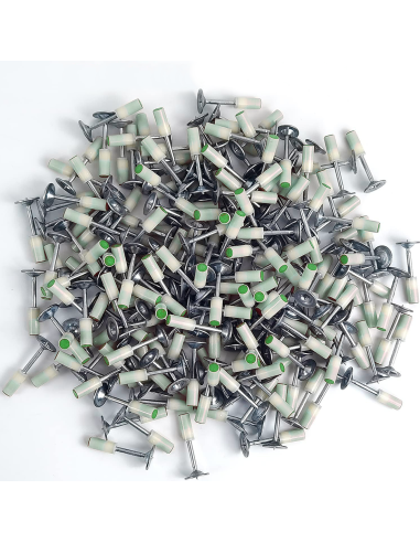 100 clavos manuales 7mm, remaches para hormigón...