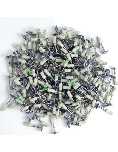 100 clavos manuales 7mm, remaches para hormigón y hierro.