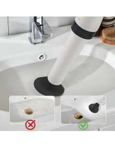 Desatascador de presión con manómetro y pistón inflador... 2