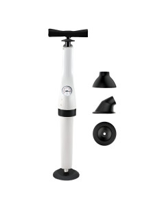 Desatascador de presión con manómetro y pistón inflador...