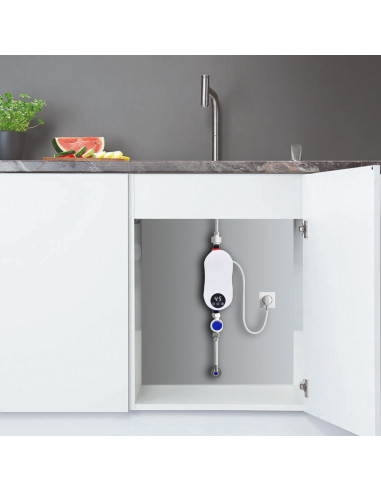 Mini calentador instantáneo 3500W, mezclador y...