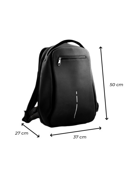 Mochila de viaje con carga USB, equipaje de mano, para portátil.