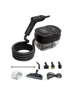 Limpiador a vapor portátil multiusos de 1600 ml, alta...
