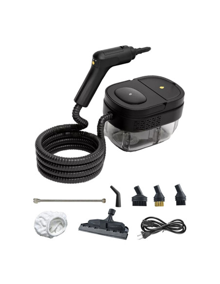 Limpiador a vapor portátil multiusos de 1600 ml, alta presión.