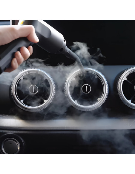 Limpiador a vapor portátil multiusos de 1600 ml, alta presión.