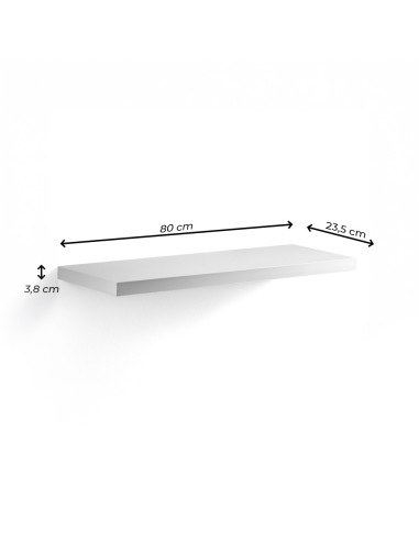 Estantería flotante de pared de MDF, multiusos,...