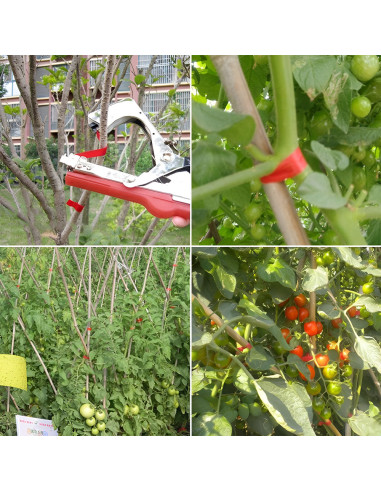 Pinza atadora manual para plantas, engrapadora...