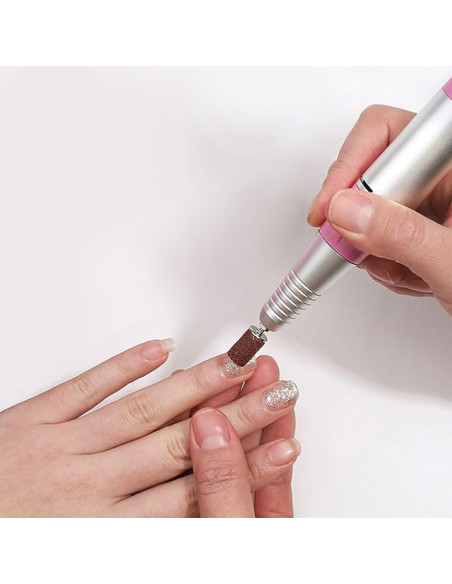 Limas para uñas profesional con pedal 35.000 rpm 5 puntas y velocidad regulable