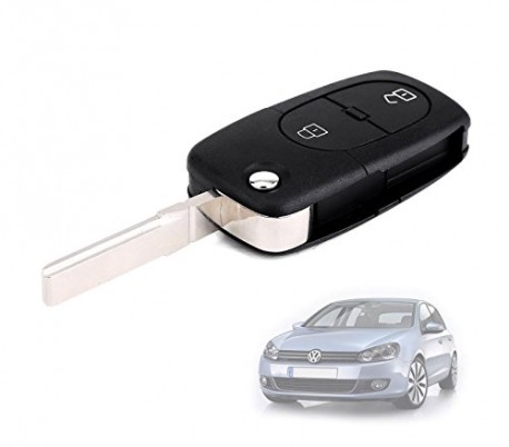 Carcasa para llave de coche con control remoto compatible con VOLKSWAGEN (2 botones)