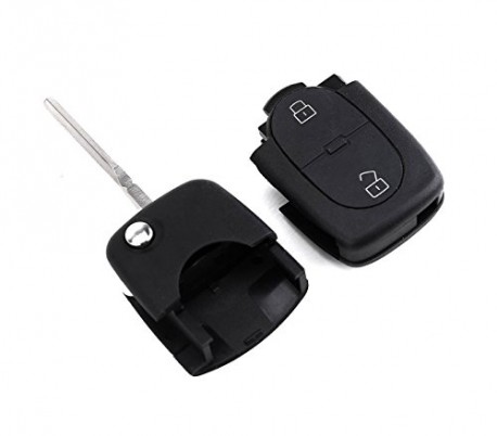 Carcasa para llave de coche con control remoto compatible con VOLKSWAGEN (2 botones)