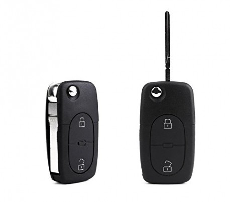 Carcasa para llave de coche con control remoto compatible con VOLKSWAGEN (2 botones)