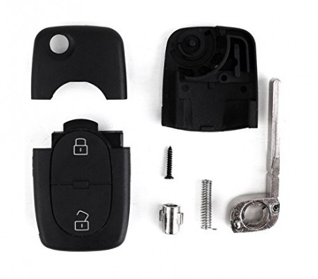 Carcasa para llave de coche con control remoto compatible con VOLKSWAGEN (2 botones)