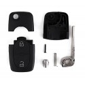 Carcasa para llave de coche con control remoto compatible con VOLKSWAGEN (2 botones)