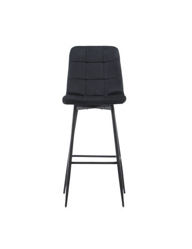 4 taburetes terciopelo VELVETTE, negros con...
