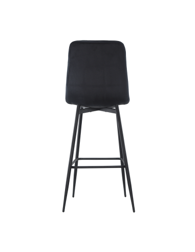 4 taburetes terciopelo VELVETTE, negros con...