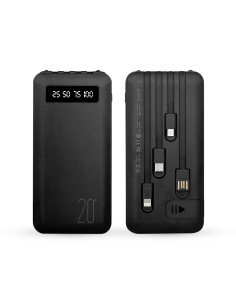 Power Bank 20000mAh con 4 cables USB integrados. 2