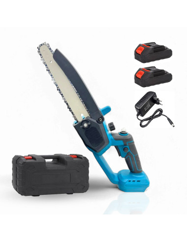 Motosierra eléctrica de 8" con doble batería de...