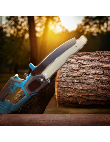 Motosierra eléctrica de 8" con doble batería de...