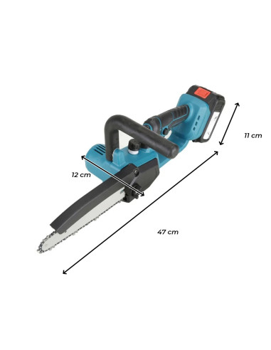 Motosierra eléctrica de 8" con doble batería de...