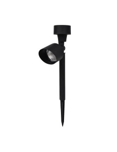 Lámpara de jardín solar recargable de 37cm con estaca.