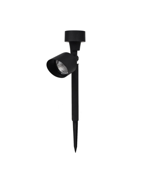 Lámpara de jardín solar recargable de 37cm con estaca.