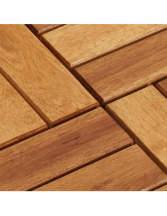 Paquete de 6 baldosas de madera de acacia 30x30x25 para... 2
