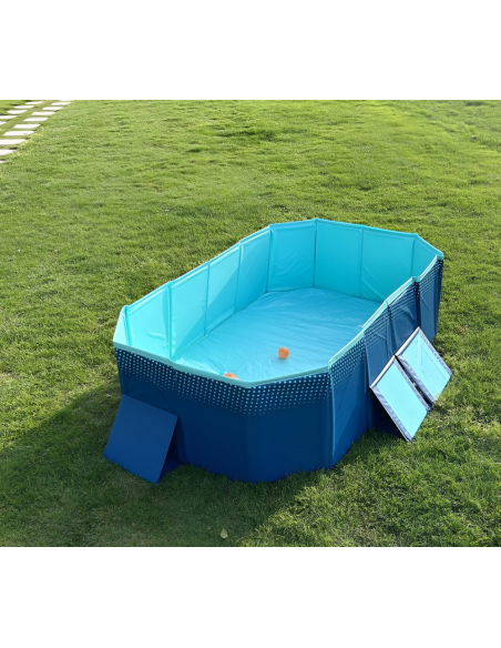 Piscina rígida plegable no inflable de PVC 330l para niños y perros.