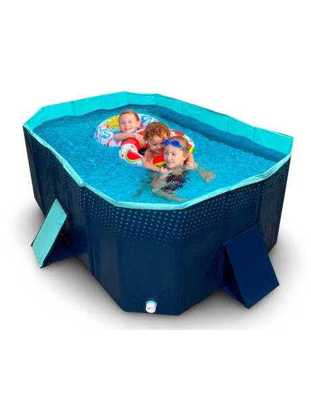 Piscina rígida plegable no inflable de PVC 330l para niños y perros.
