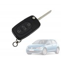 Carcasa para llave de coche con control remoto compatible con VOLKSWAGEN GOLF (3 botones)