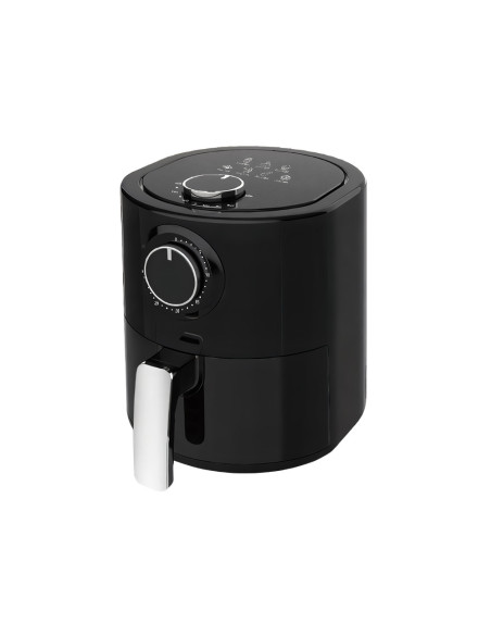 Freidora de Aire de 1000W con Cesta, Capacidad 4.5L y Temperatura Regulable.