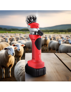 Esquiladora 48V para Ovejas, Doble Batería, Kit y Maletín. 2