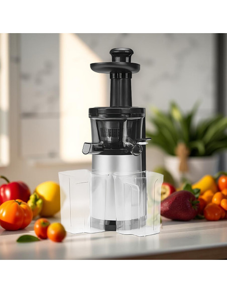 Extractor Jugo en Frío 150W, Fruta y Verdura, con Contenedor de Pulpa.