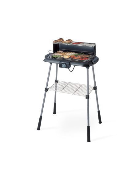 Barbacoa Eléctrica 2200W, con Soporte 88cm y Temperatura Regulable.