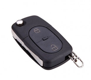 Carcasa para llave de coche con control remoto compatible con AUDI A2 (2 botones)