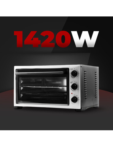 Horno Eléctrico 32L, 1420W, 230°, Timer,...