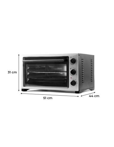 Horno Eléctrico 32L, 1420W, 230°, Timer,...