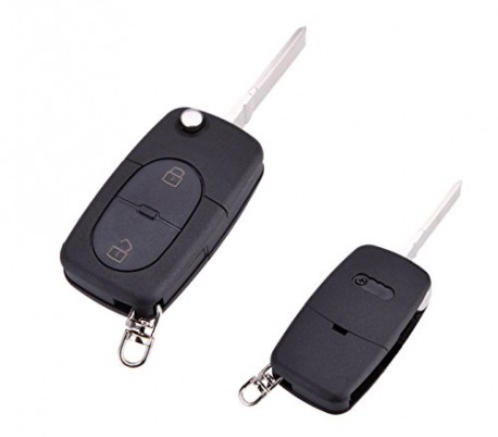 Carcasa para llave de coche con control remoto compatible con AUDI A2 (2 botones)