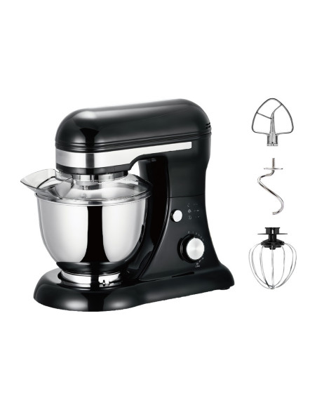 Robot de cocina amasadora planetaria de 600W, tazón de 5 litros con accesorios