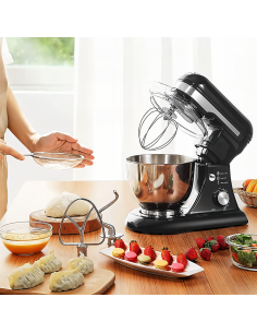 Robot de cocina amasadora planetaria de 600W, tazón de 5... 2