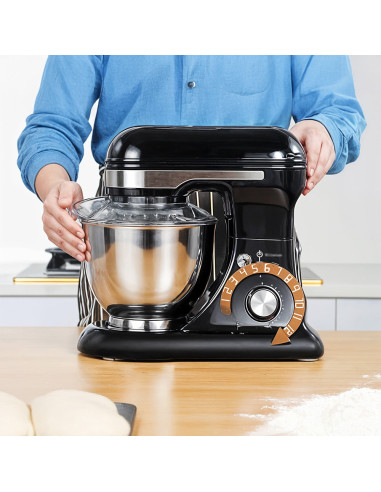 Robot de cocina amasadora planetaria de 600W,...